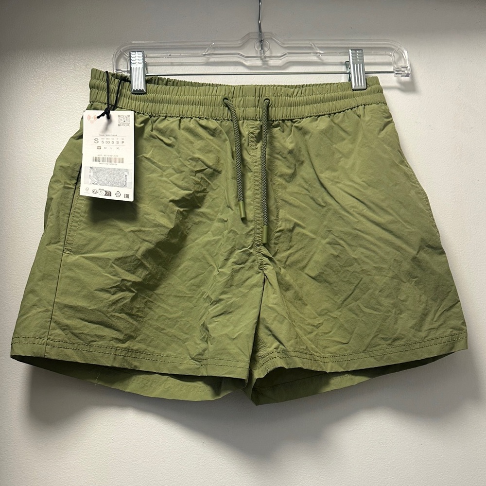 Zara olive green bathing suit size small NWT